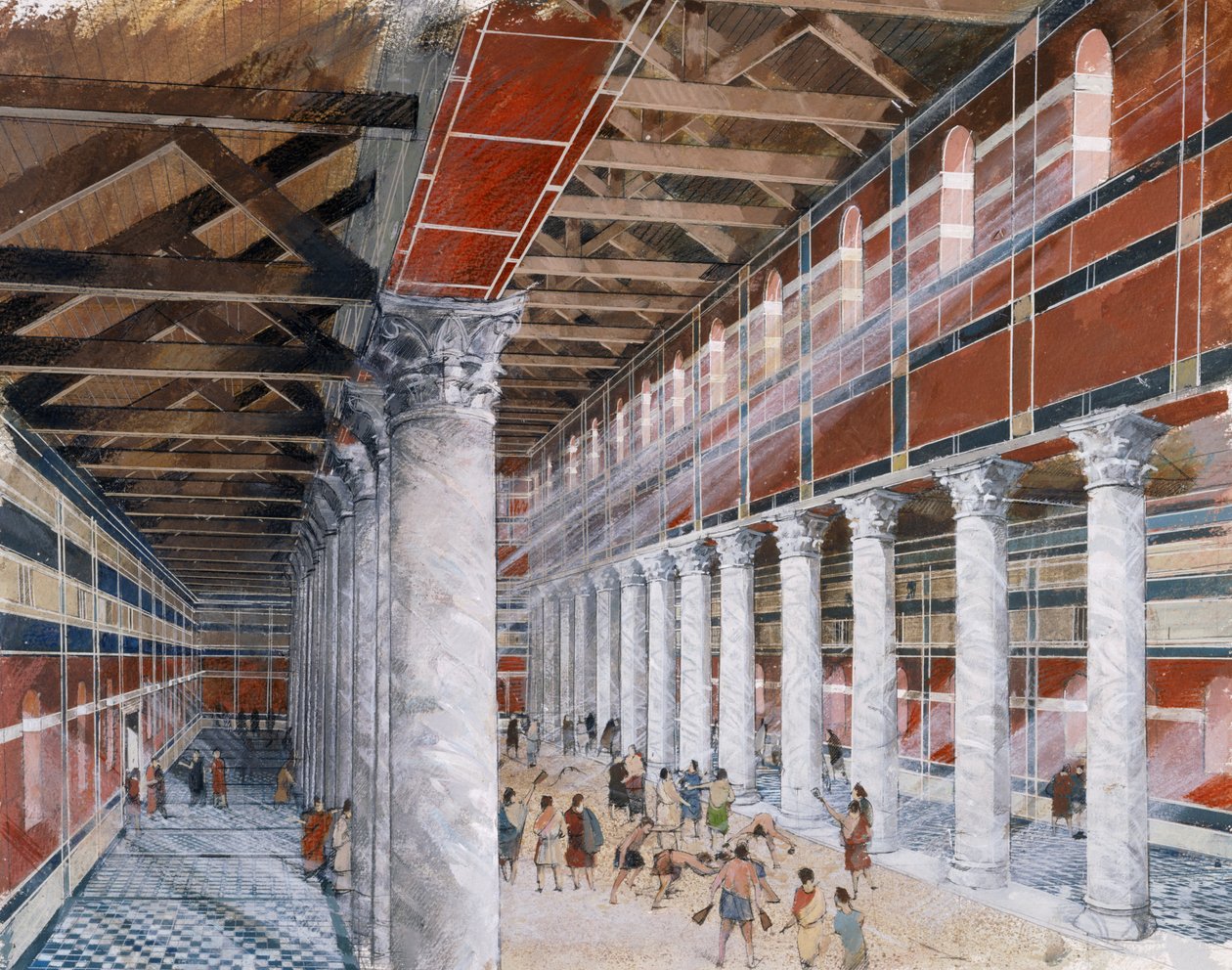 Fürdő bazilika, Wroxeter római város alkotó: Ivan Lapper