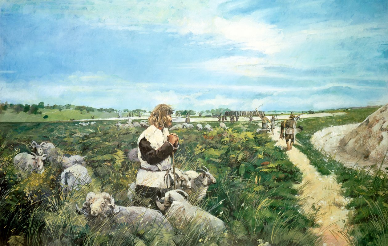 Stonehenge táj, Kr.e. 2500, 1990-2010 alkotó: Ivan Lapper