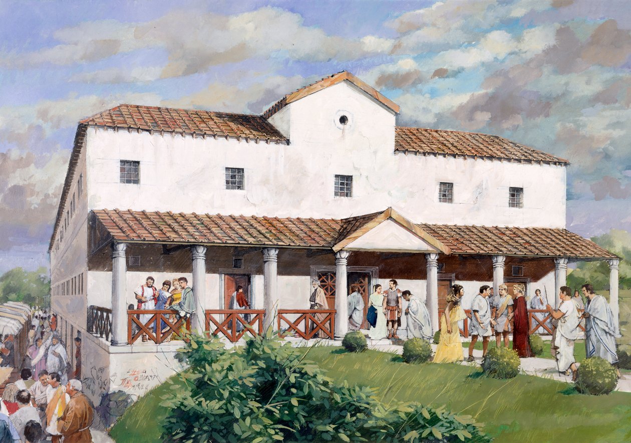 Fal római lelőhely, Letocetum, C2. század, 1990-2010. alkotó: Ivan Lapper