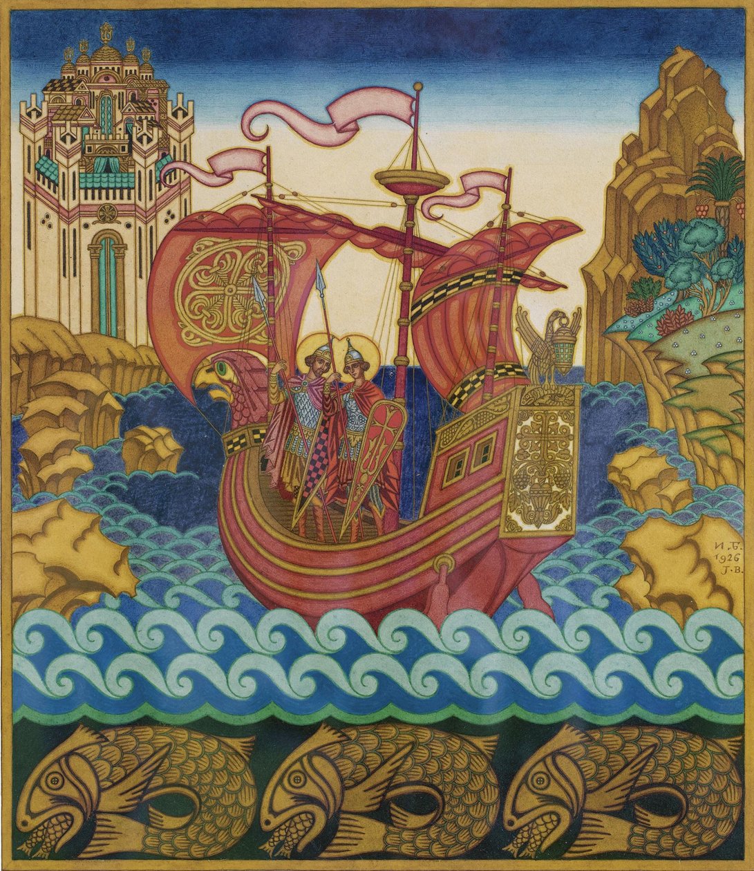 A hajó alkotó: Ivan Yakovlevich Bilibin