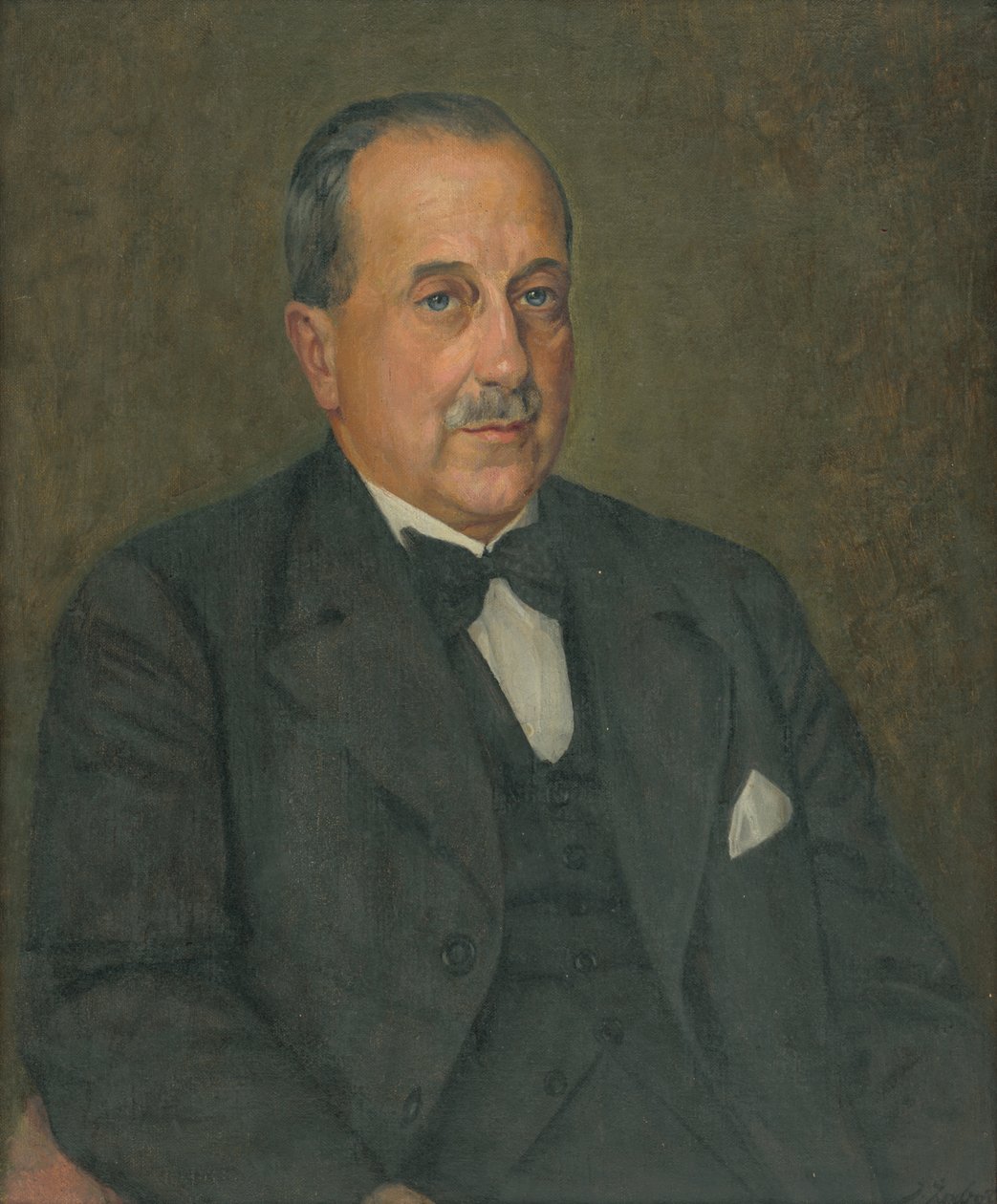 Portré dr. Ľ. Medvecký alkotó: Ivan Zabota