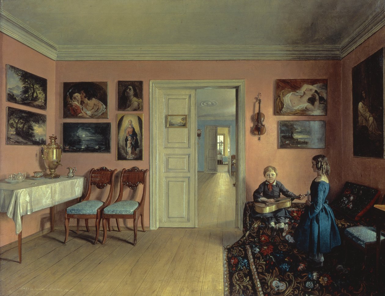 A Művészszobában, 1855 alkotó: Iwan Chrutsky