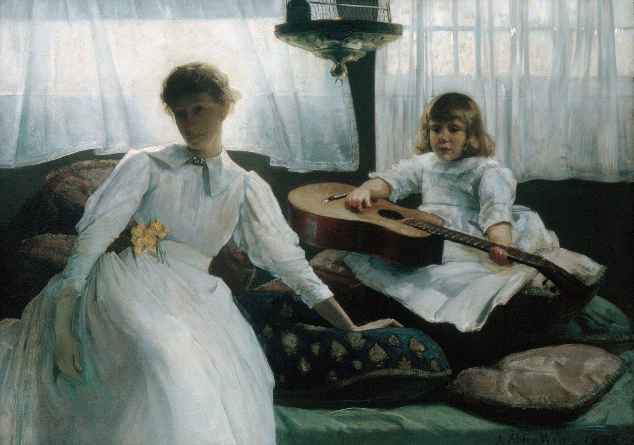Üresjárati órák alkotó: J. Alden Weir