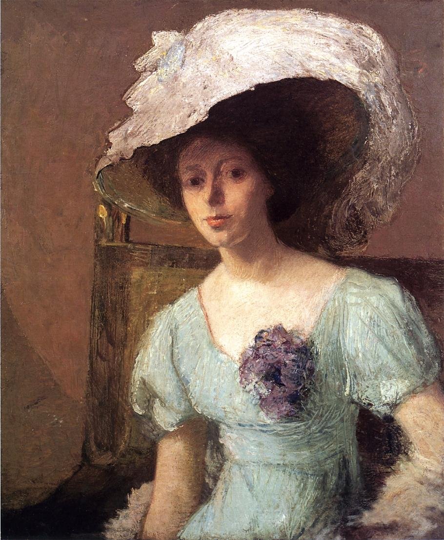 A kék ruha alkotó: J. Alden Weir