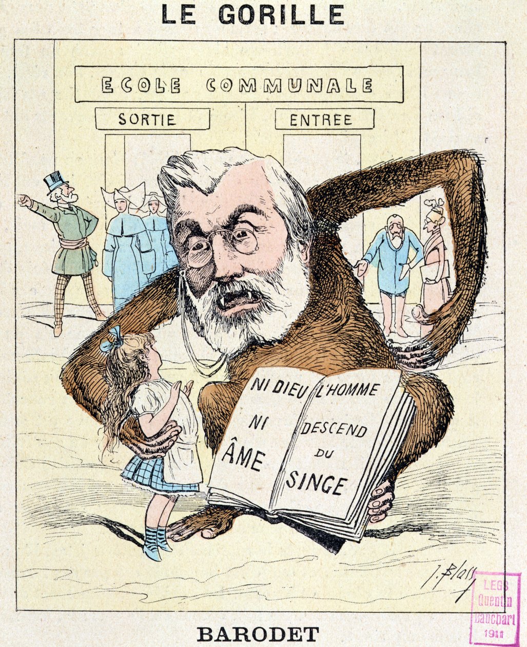 A vágy karikatúrája Barodet (1823-1906) 1880 körül alkotó: J. Blass