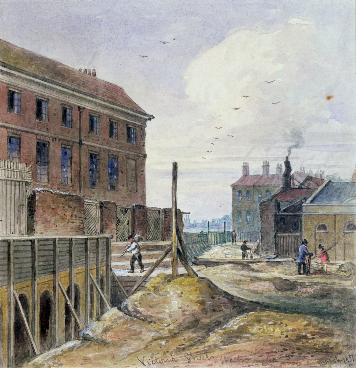 A Victoria Street készítése, 1851 alkotó: J. Findley