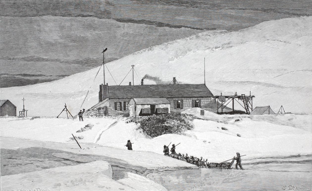 Fort Conger, Frinnell Land, 1883. május 20., pub. London 1886 alkotó: J. Steeple Davis