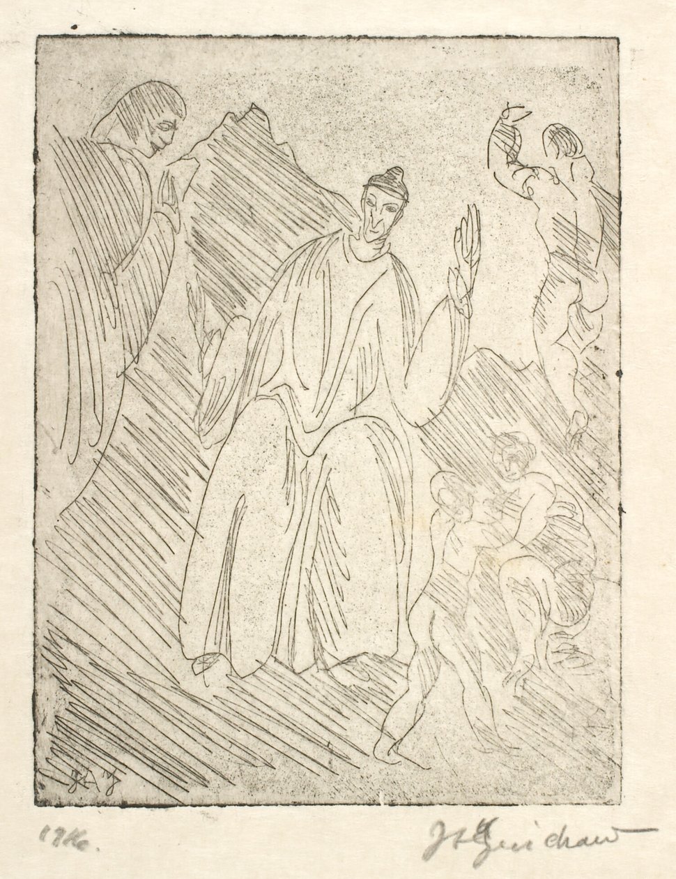 Dante alkotó: J.A. Jerichau