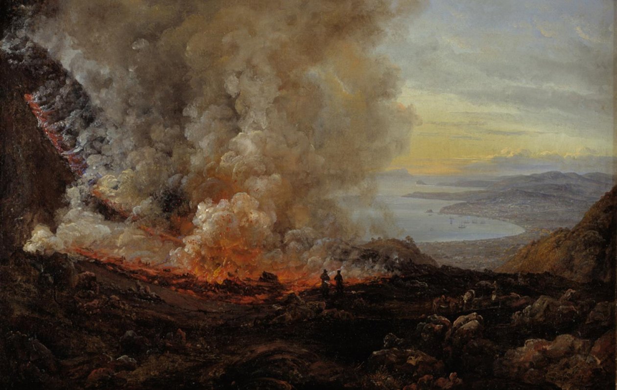 A Vezúv kitörése alkotó: Johan Christian Dahl