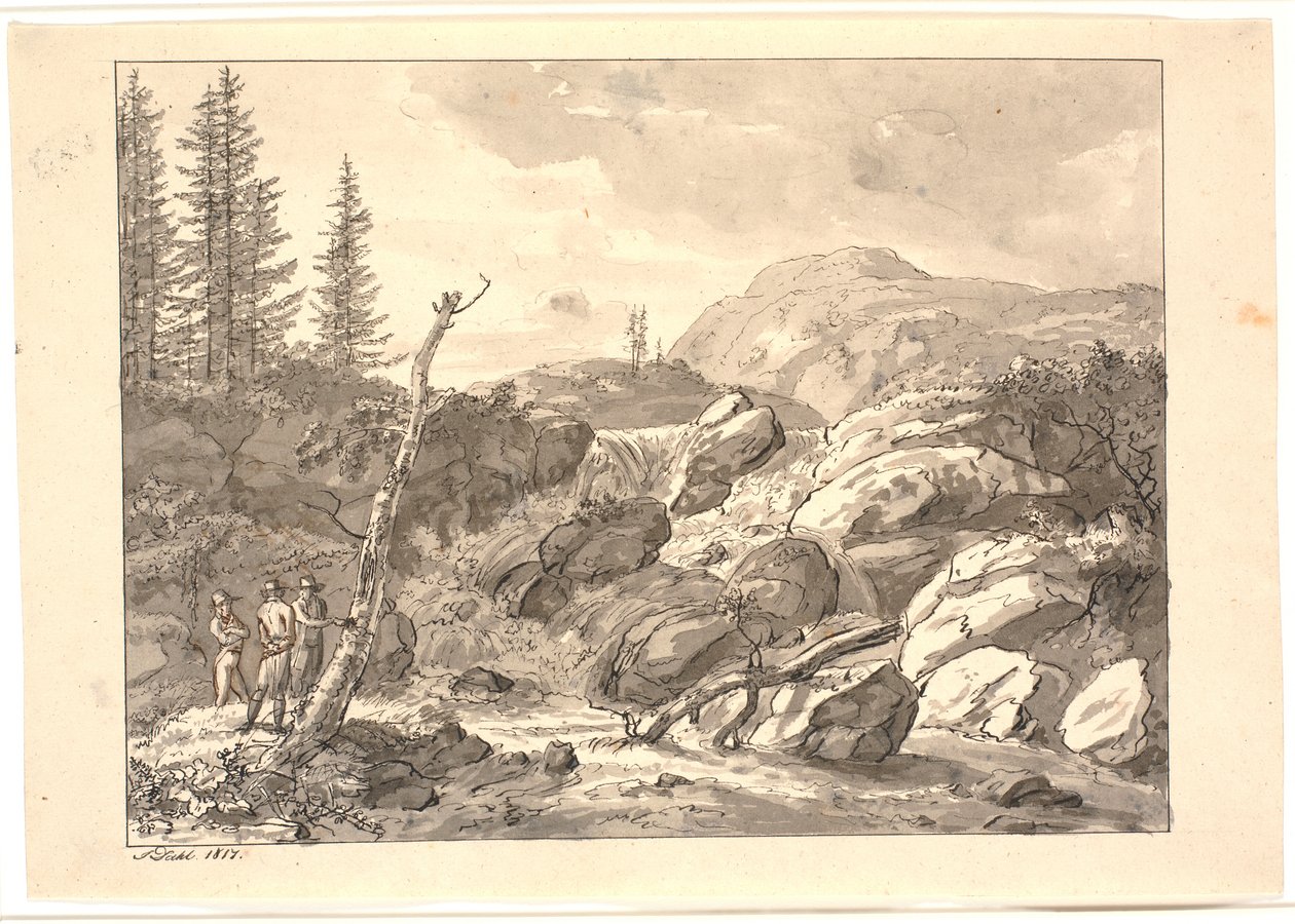 Vízesés alkotó: Johan Christian Dahl
