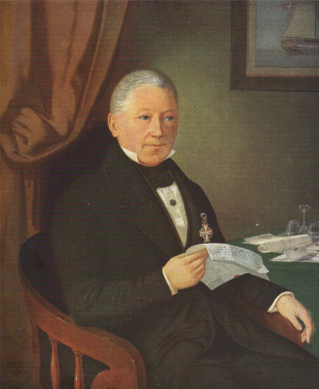 Jacob Holm portréja (1770-1845) alkotó: J.F. Møller