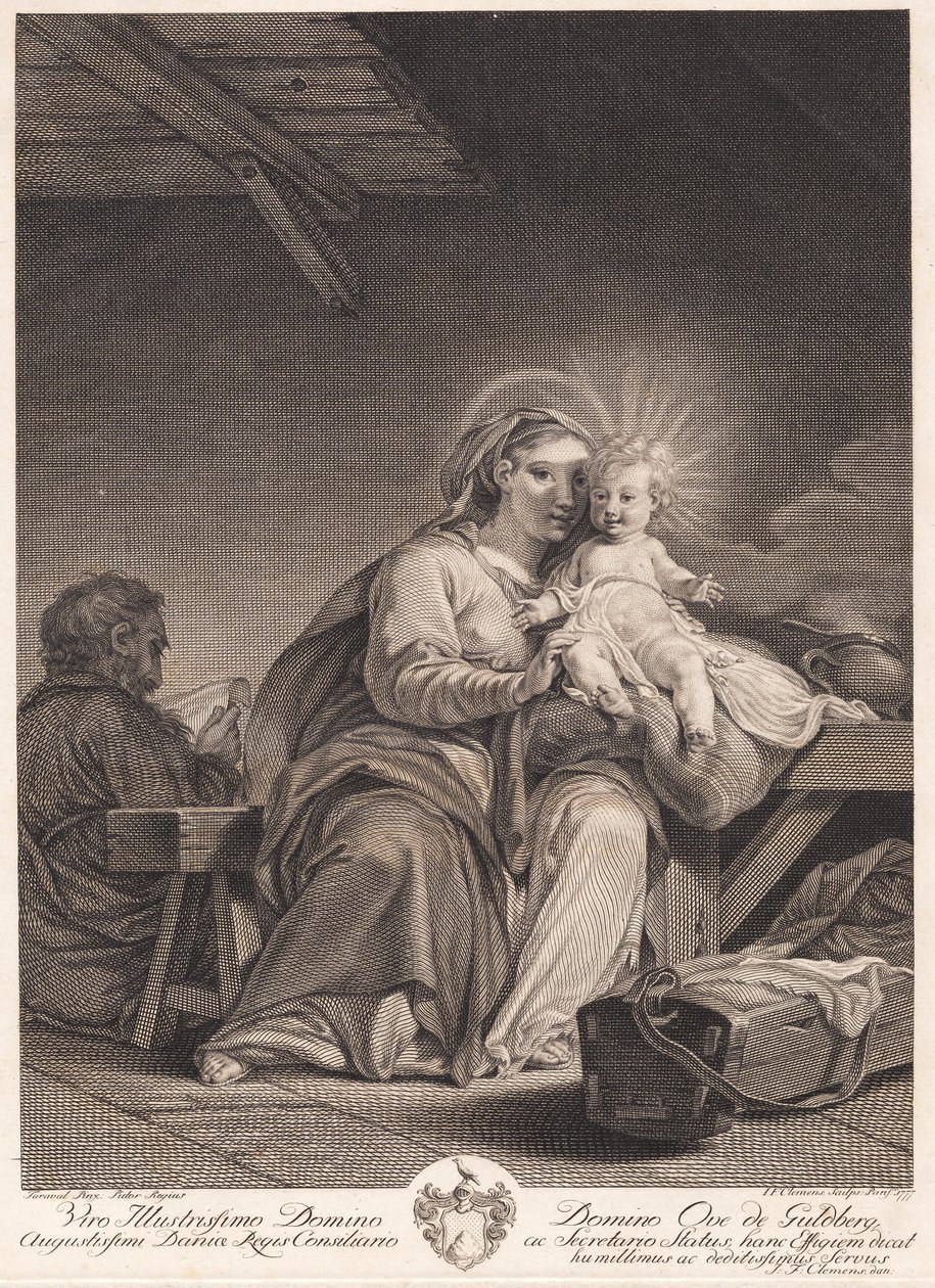 A Szent Család alkotó: J.F. Clemens