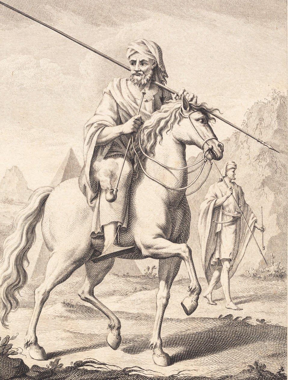 Egy arab lóháton alkotó: J.F. Clemens