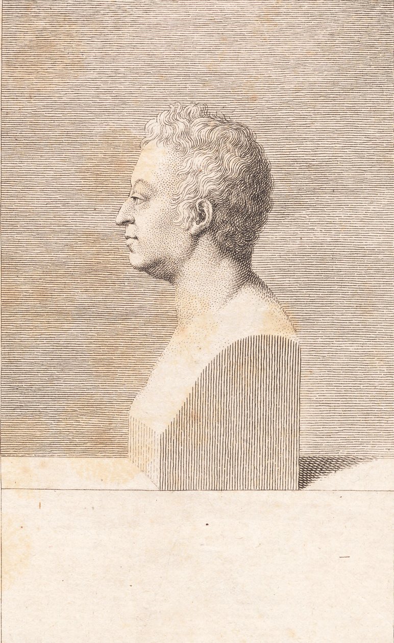Egy férfi mellszobra alkotó: J.F. Clemens