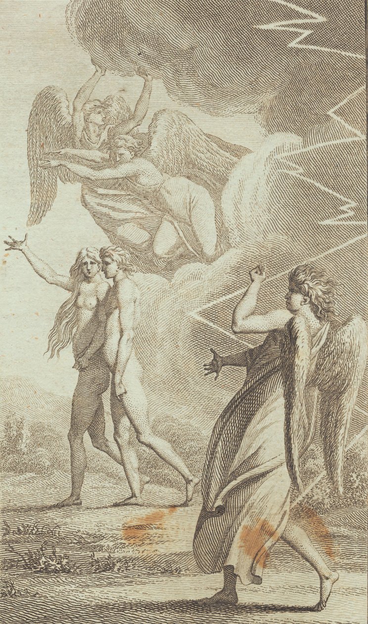 Illusztráció Ewald "Ádám és Éva" című művéhez. V alkotó: J.F. Clemens