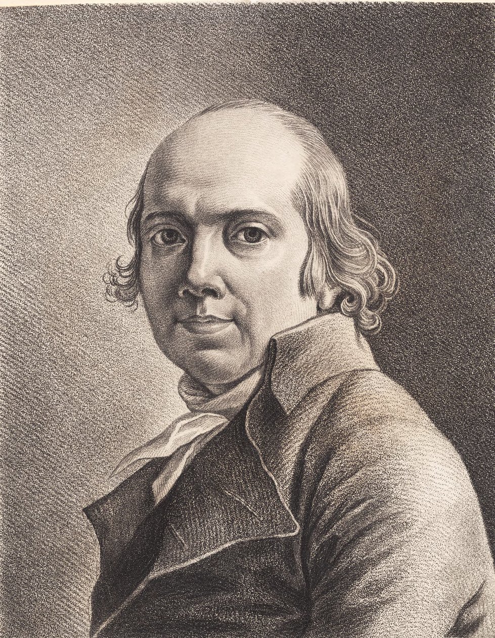 Jens Juels önarcképet rajzolt alkotó: J.F. Clemens