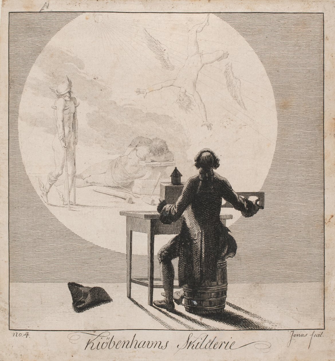 "Kiøbenhavns Skilderie". Nem. 4 alkotó: J.F. Clemens