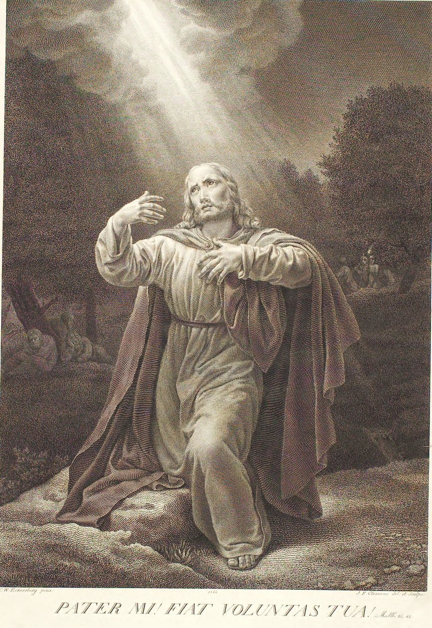 Krisztus i Getsemane Have alkotó: J.F. Clemens