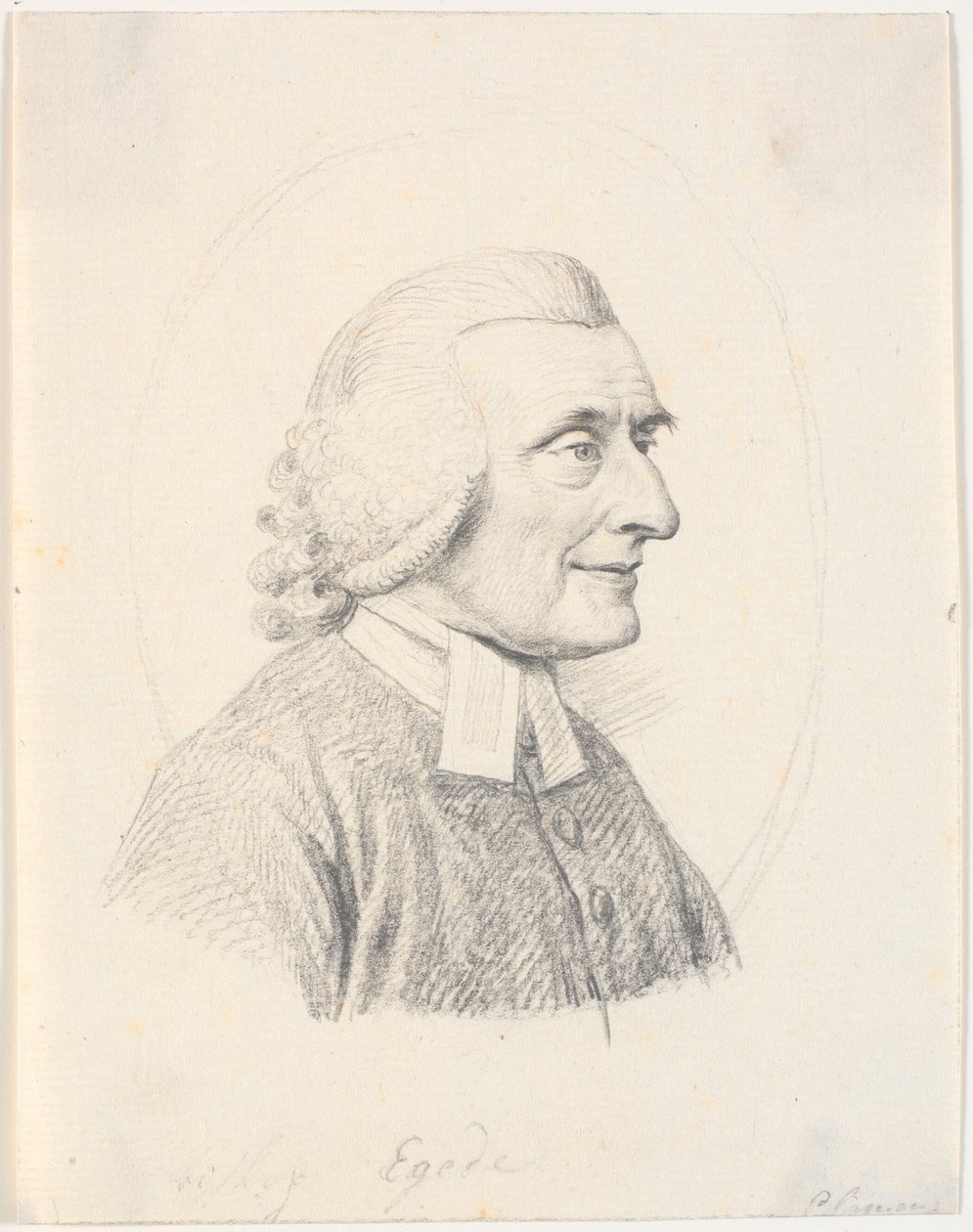 Egede Pál pap (1709-89) portréja alkotó: J.F. Clemens