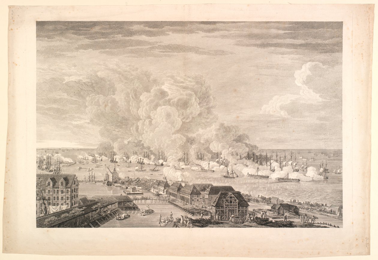 A redeni csata 1801. április 2-án alkotó: J.F. Clemens