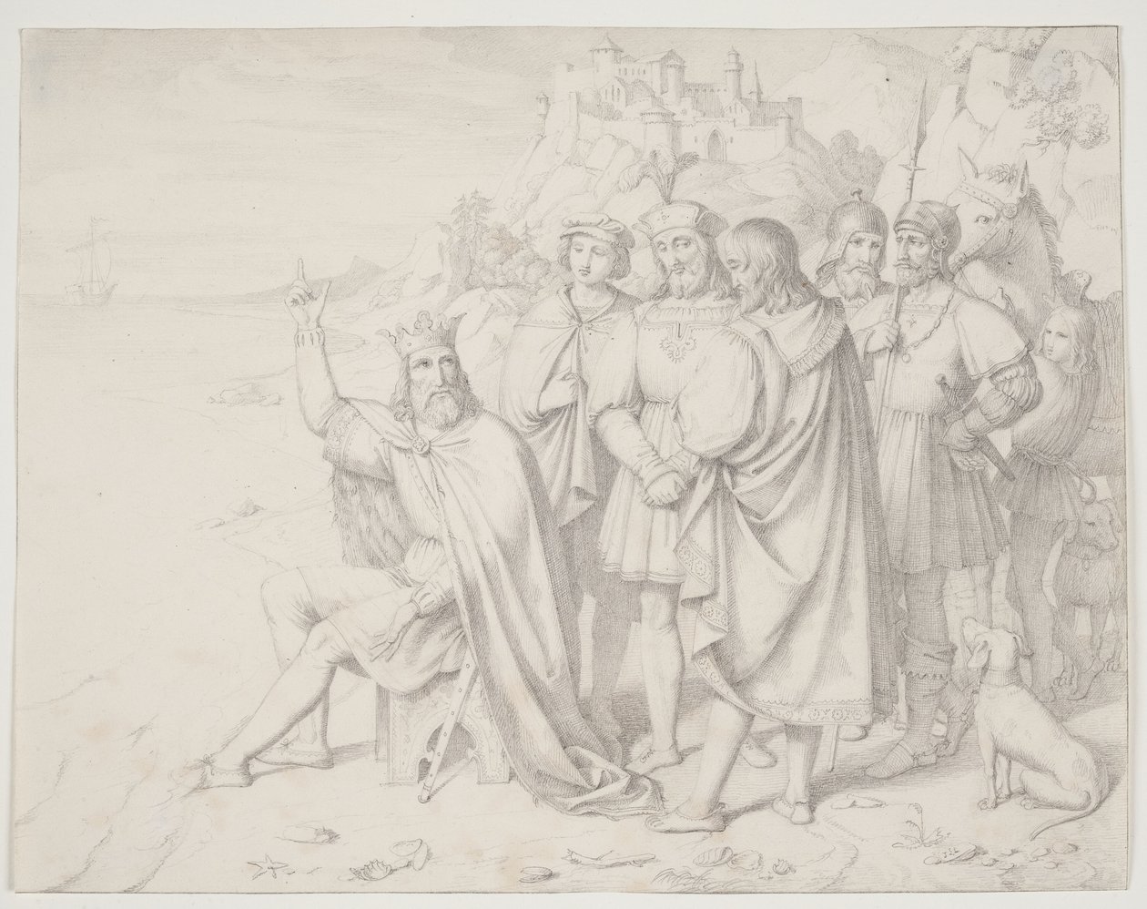 Nagy Canute a tengerparton alkotó: J.L. Lund
