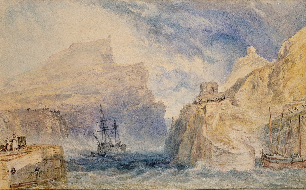 Boscastle, Cornwall, 1824 alkotó: Joseph Mallord William Turner