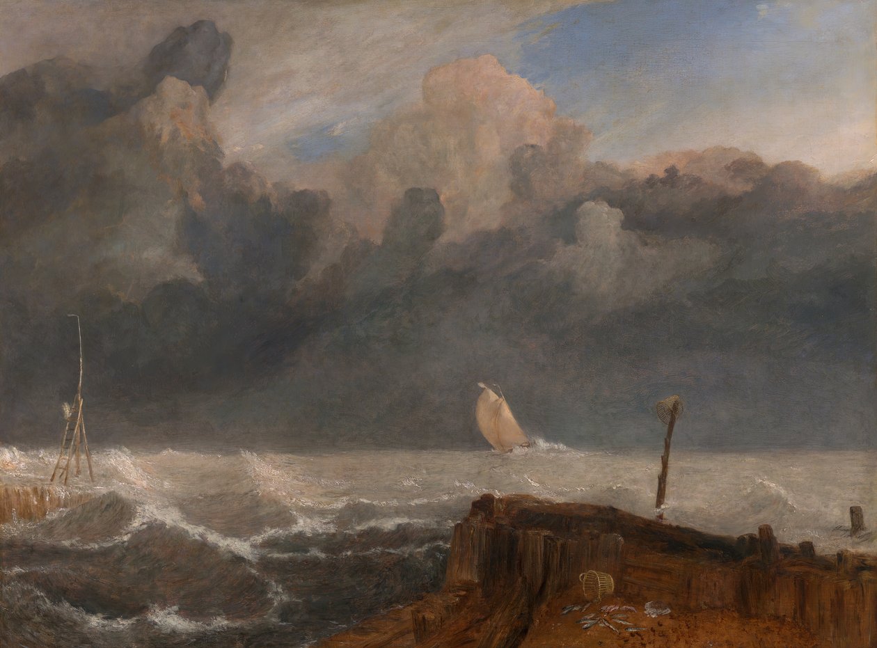Port Ruysdael, 1826 és 1827 között. alkotó: Joseph Mallord William Turner