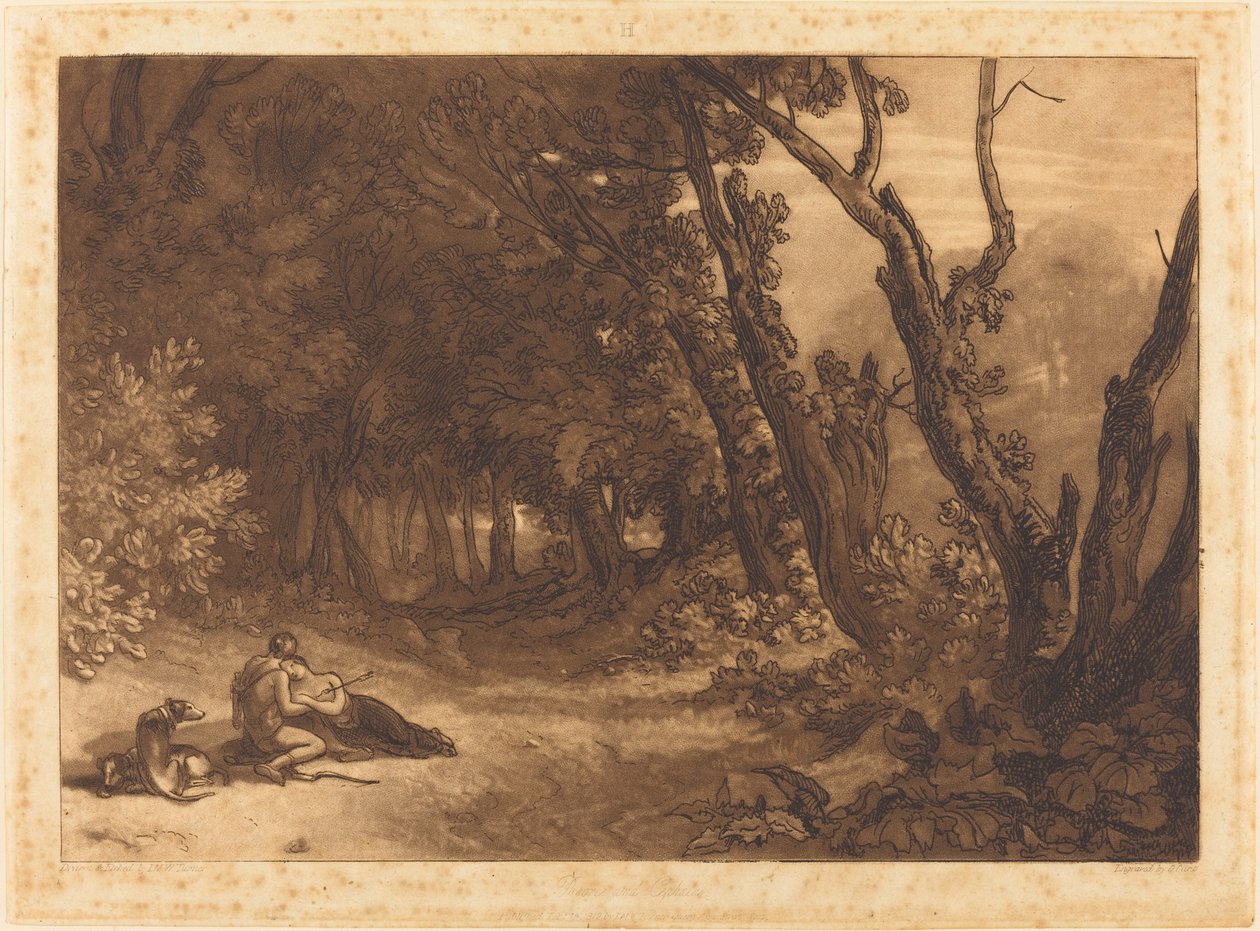 Procris and Cephalus, 1812-ben megjelent. alkotó: Joseph Mallord William Turner