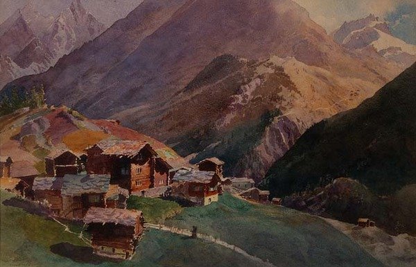 Zermatt a Plattentől alkotó: J.M. Donne