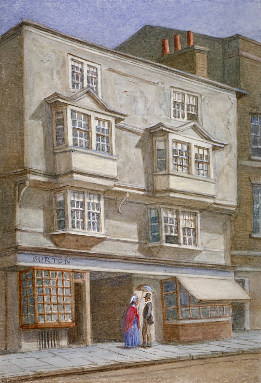 Coleman Street, London City, 1868. alkotó: JT Wilson