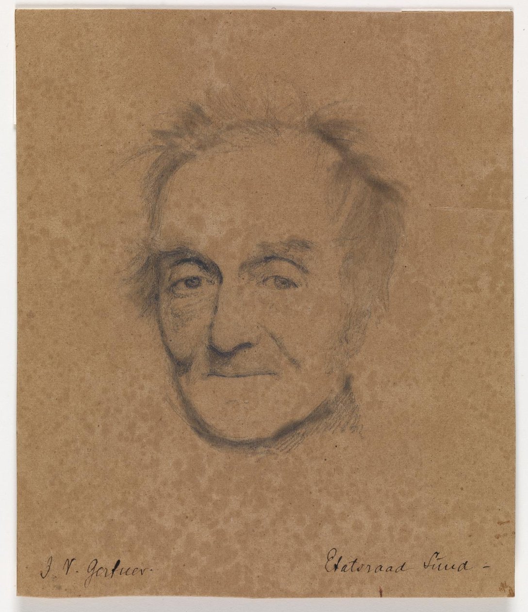 A festő portréja, J.L. Liget alkotó: J.V. Gertner