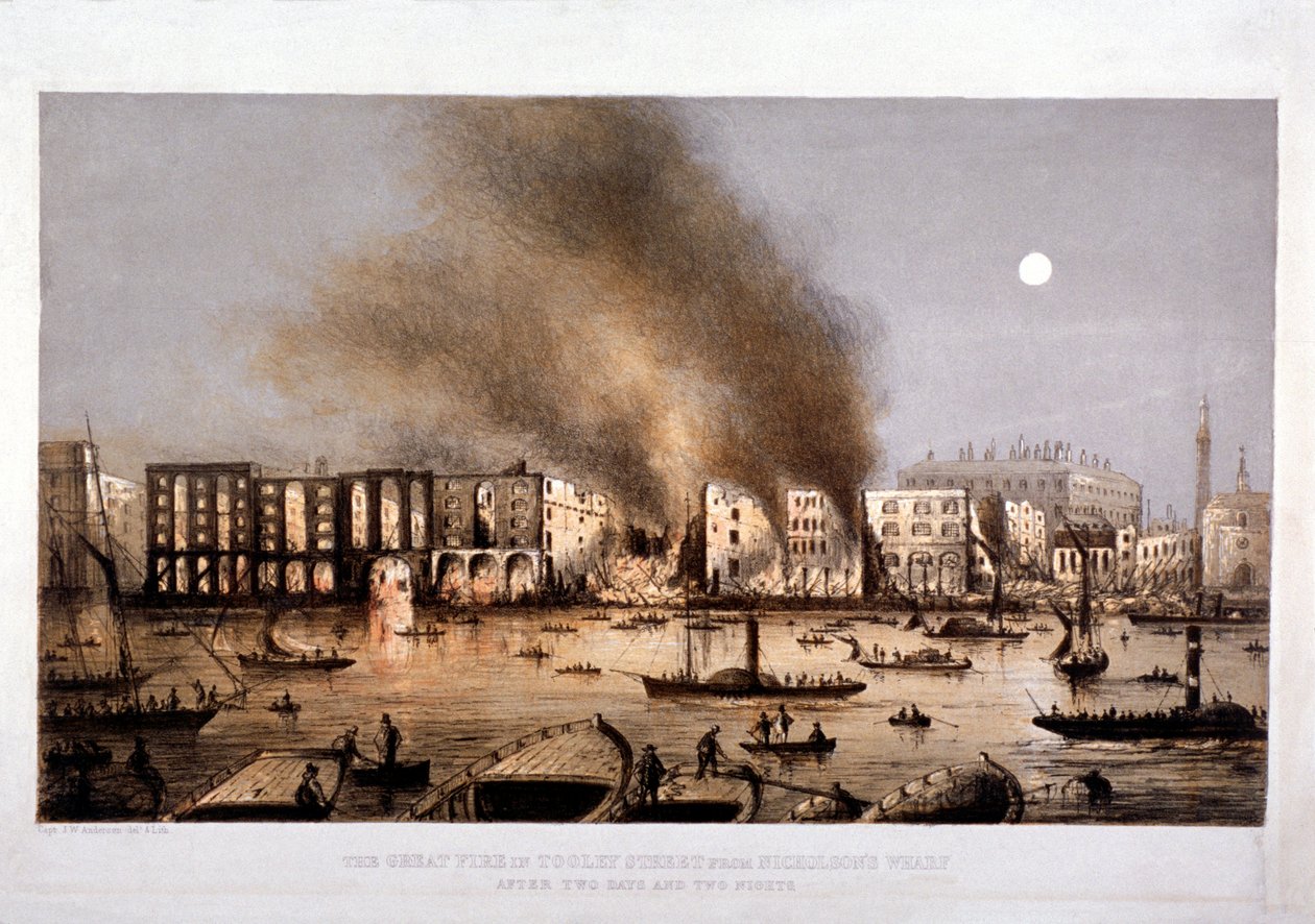 Tooley Street, Bermondsey, London, 1861 alkotó: JW Anderson