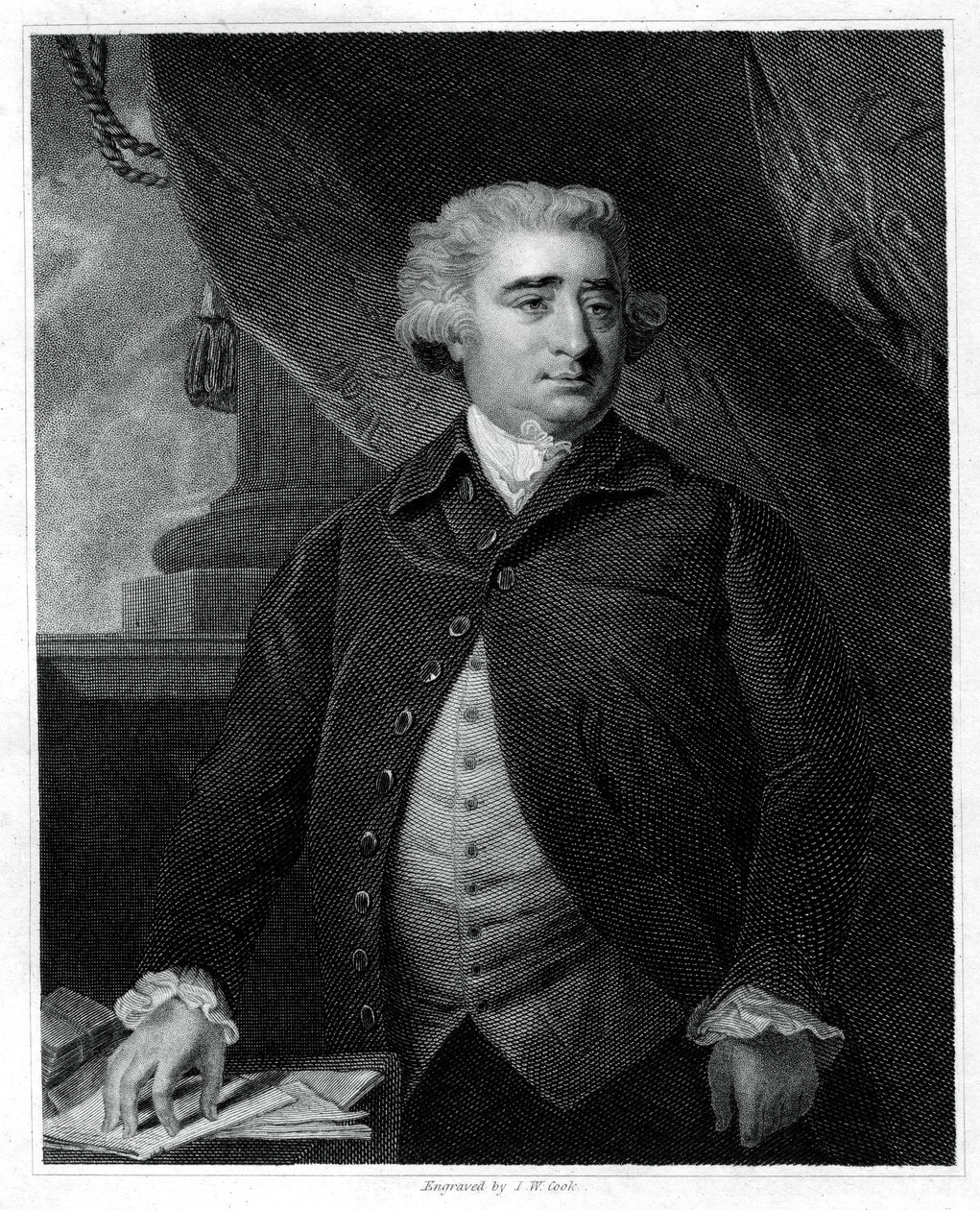 Charles James Fox, brit Whig politikus, 1833. alkotó: J.W. Cook