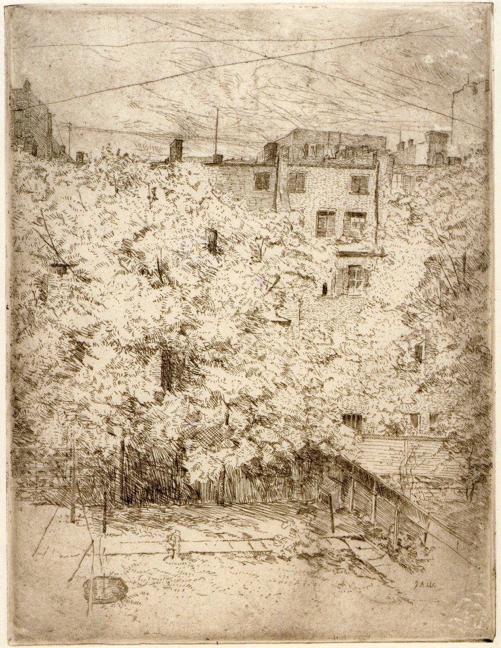 My Back Yard no. 2 alkotó: J. Alden Weir