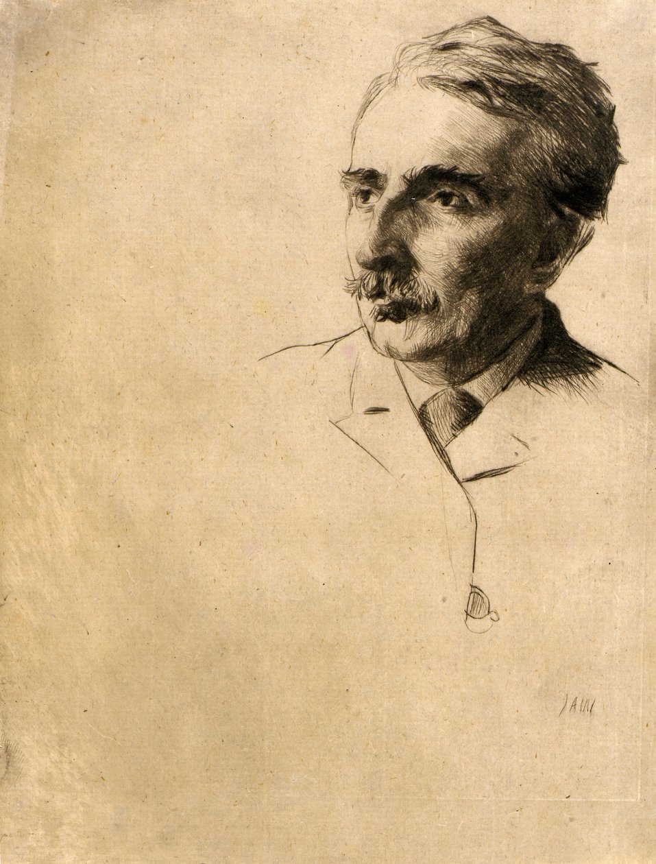 John F. Weir portréja alkotó: J. Alden Weir