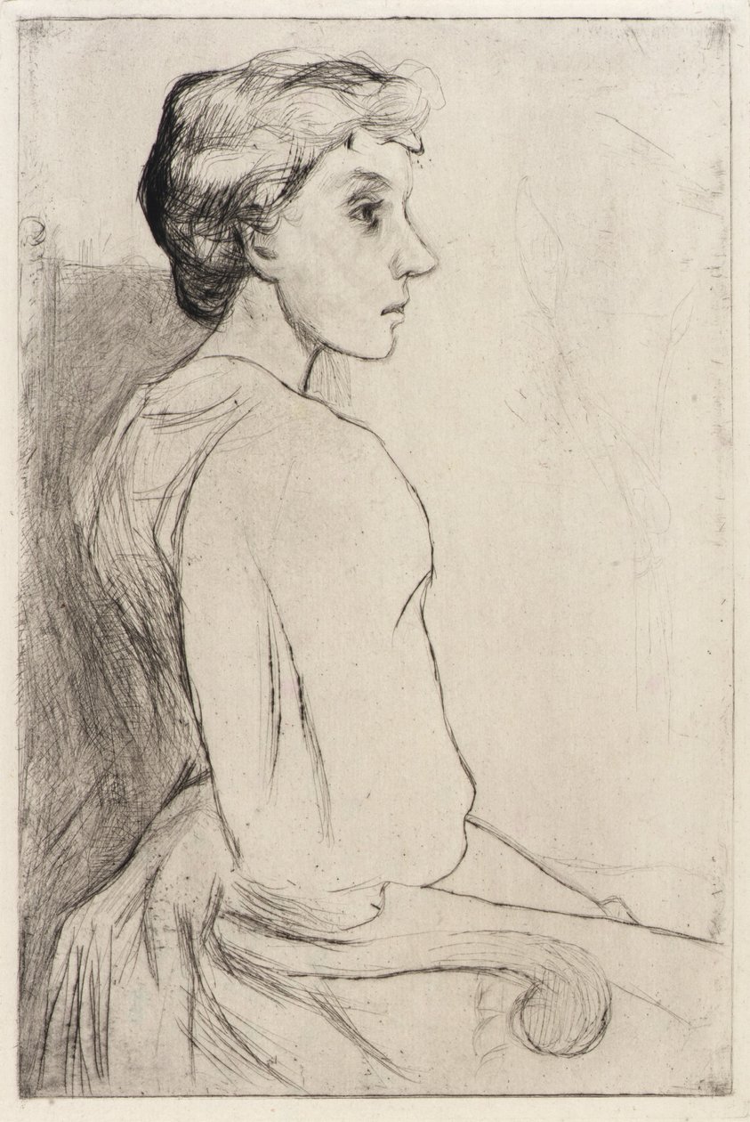 Egy nő portréja alkotó: J. Alden Weir