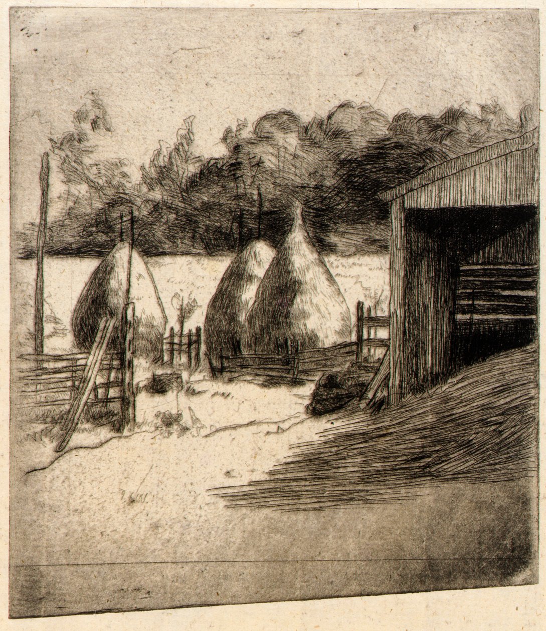 A szénakazlak alkotó: J. Alden Weir