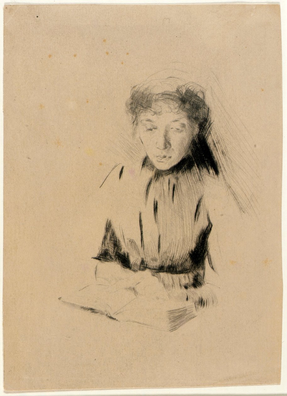 A kis portré (fiatal nő) alkotó: J. Alden Weir