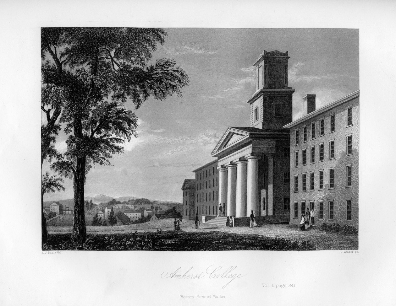 Amherst College, Massachusetts, 1855. alkotó: J. Archer