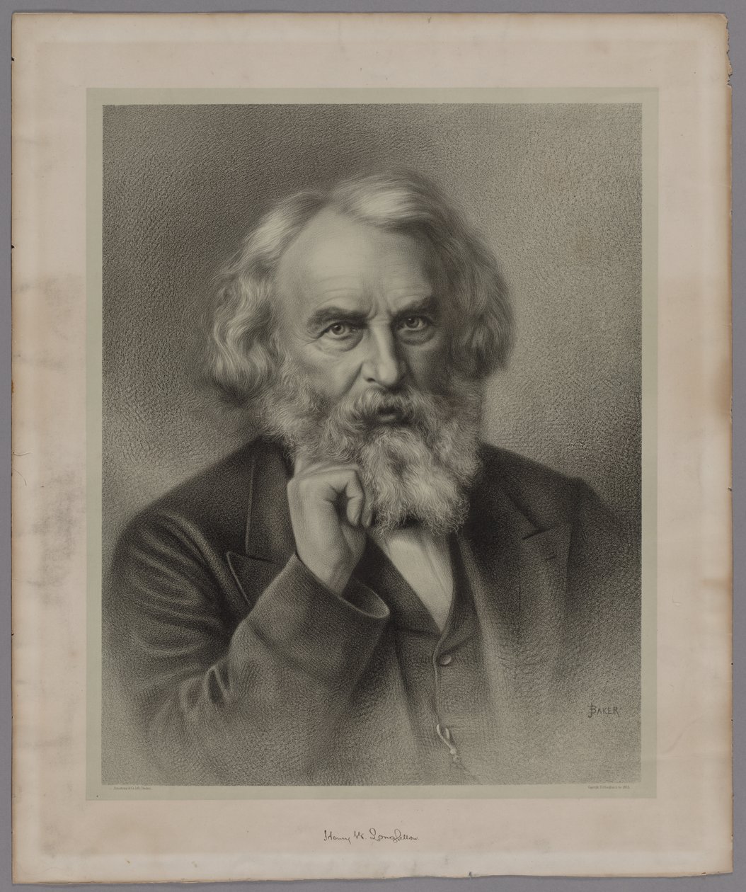 Henry Wadsworth Longfellow, 1875. alkotó: J. Baker