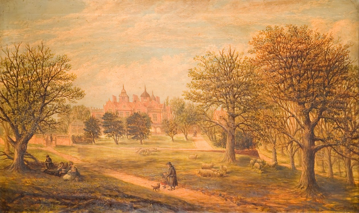 Aston Hall Nyugatról, 1800-1900. alkotó: J. Beardmore