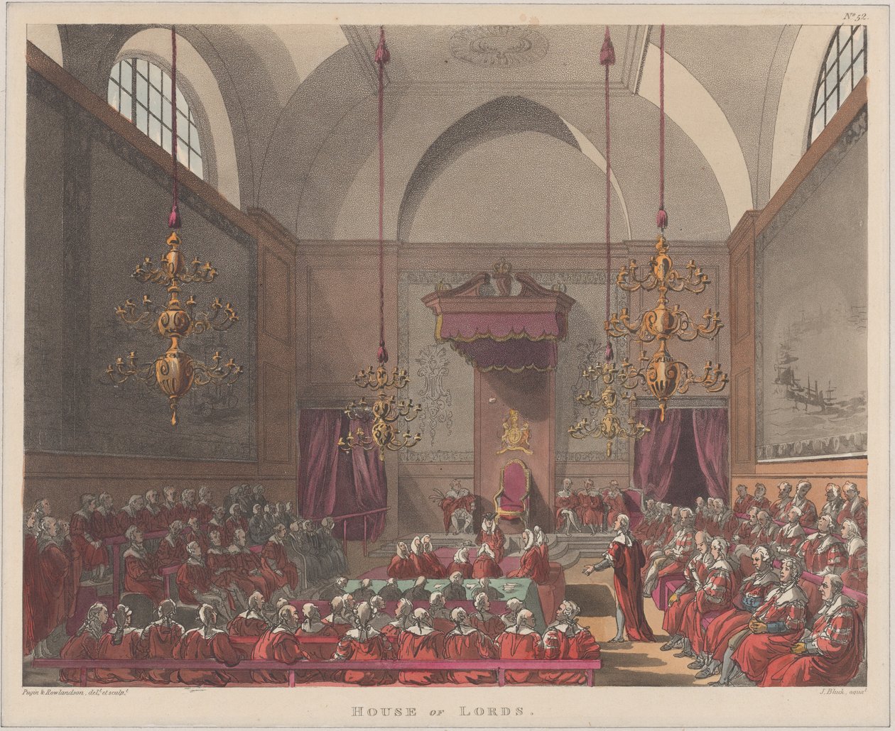 Lordok Háza, 1808., 1808. alkotó: J. Bluck