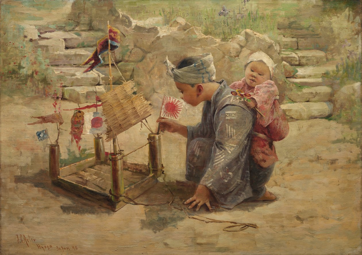 Japán fiú háborús embert épít alkotó: J. C. Arter