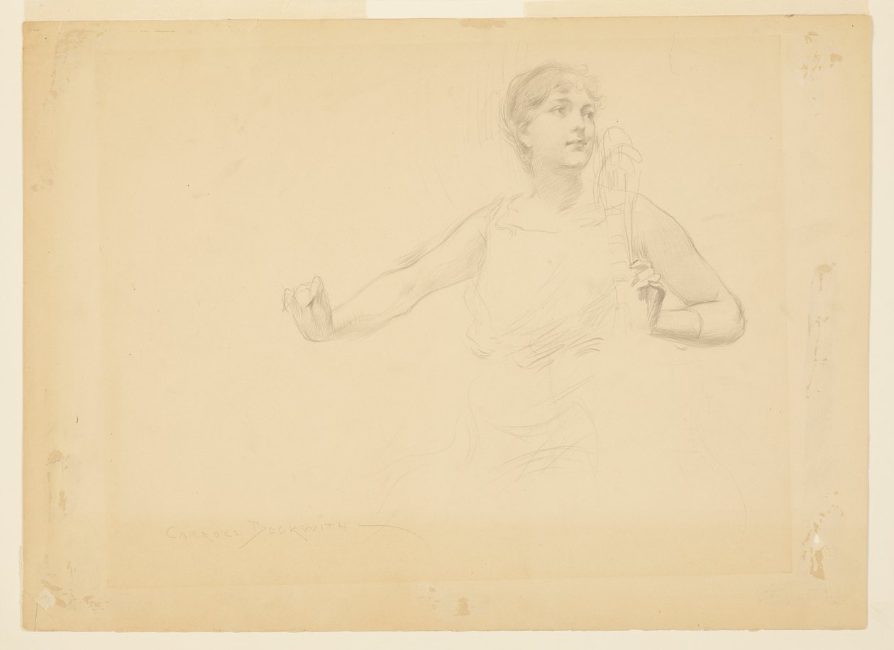 múzsa alkotó: J. Carroll Beckwith