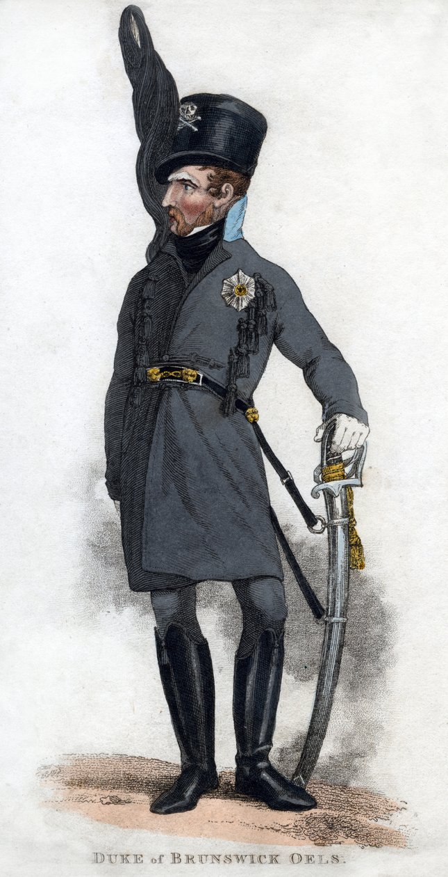 Brunswick Oels hercege, 1810. alkotó: J. Chapman