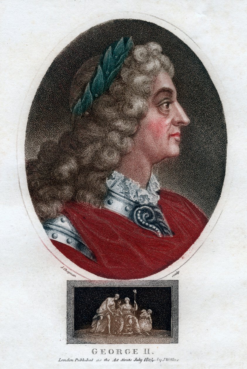 II. György, Nagy-Britannia, 1804. alkotó: J. Chapman