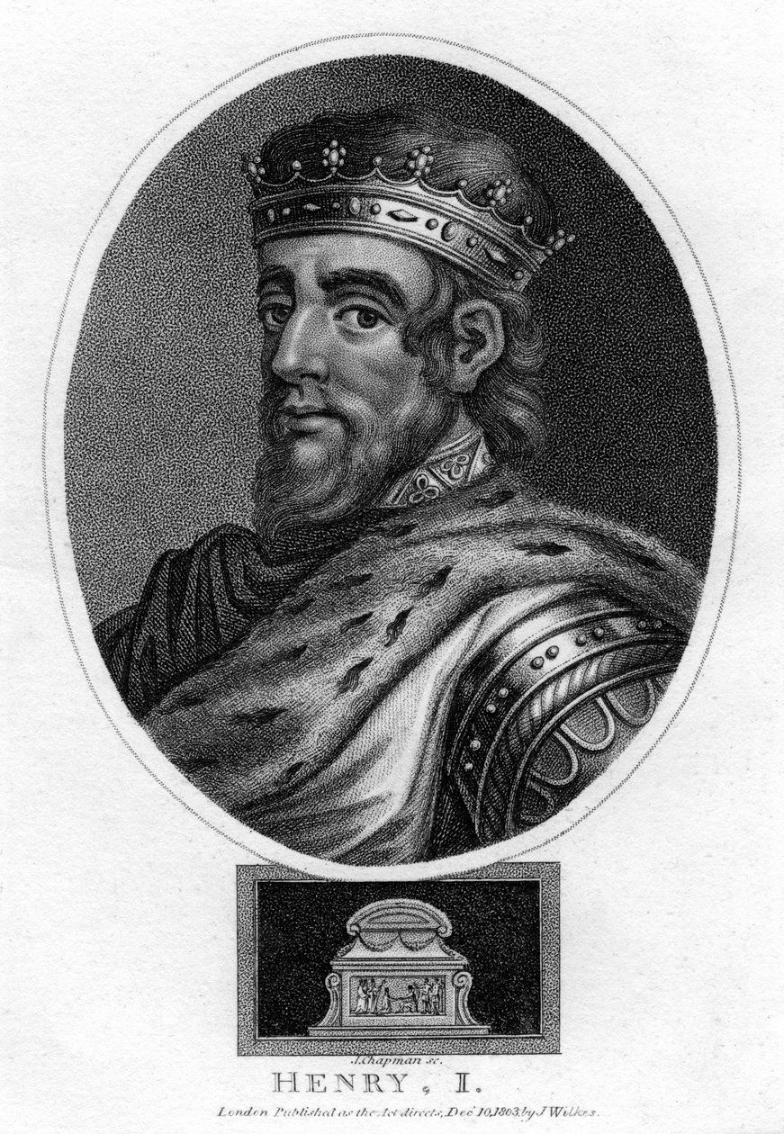 I. Henrik angol király, 1803. alkotó: J. Chapman