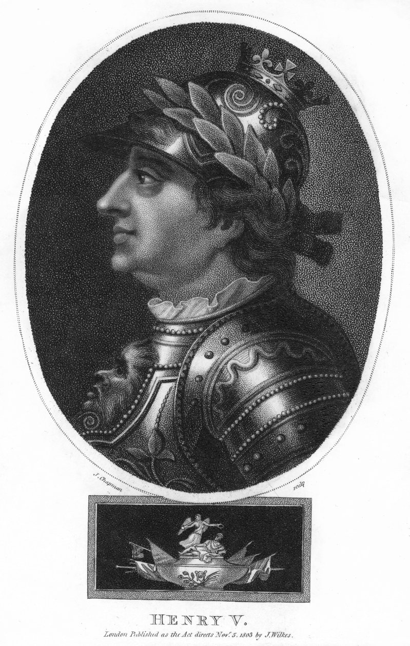 V. Henrik, angol király, 1803. alkotó: J. Chapman