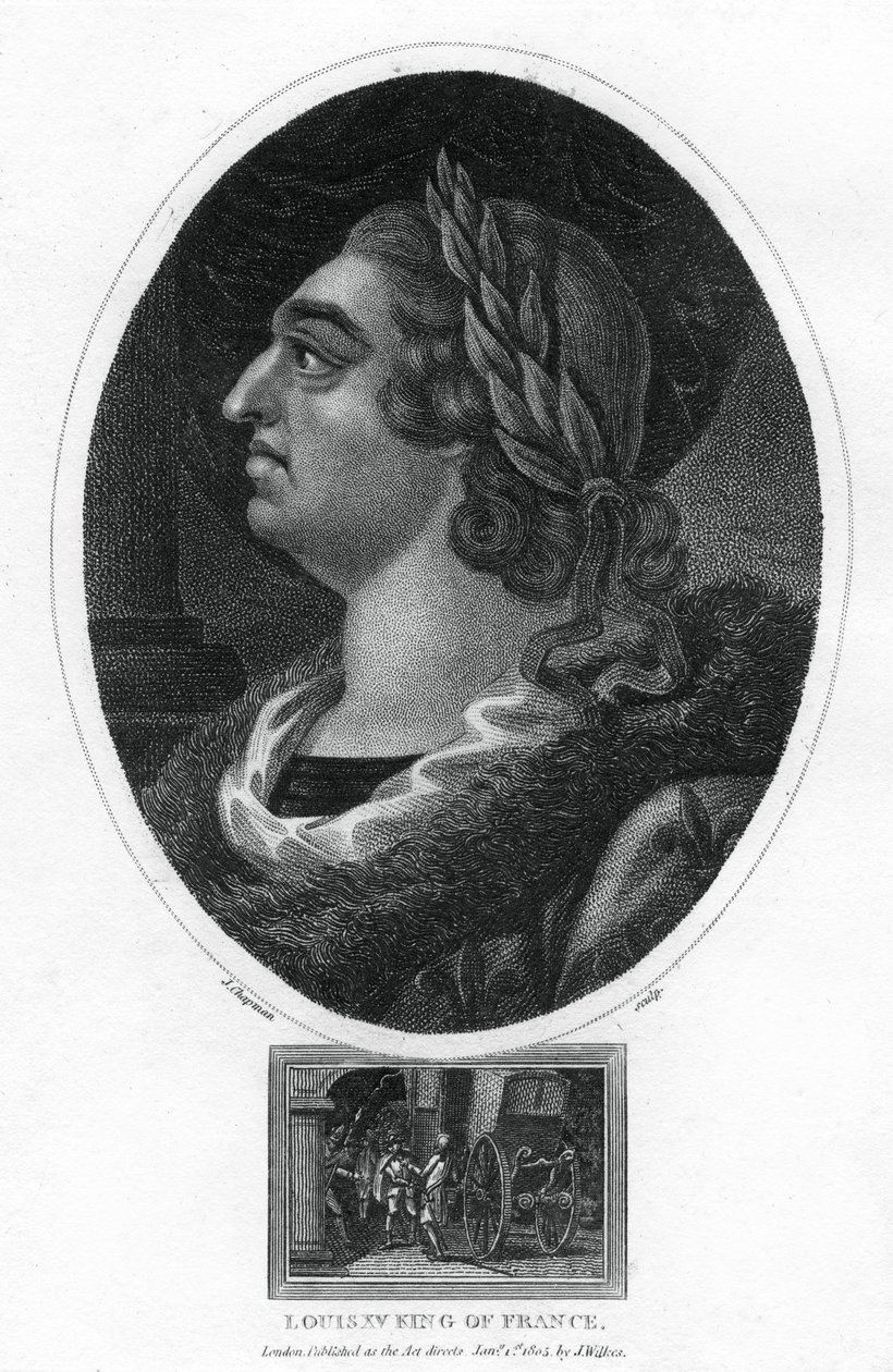 XV. Lajos francia király, 1805. alkotó: J. Chapman