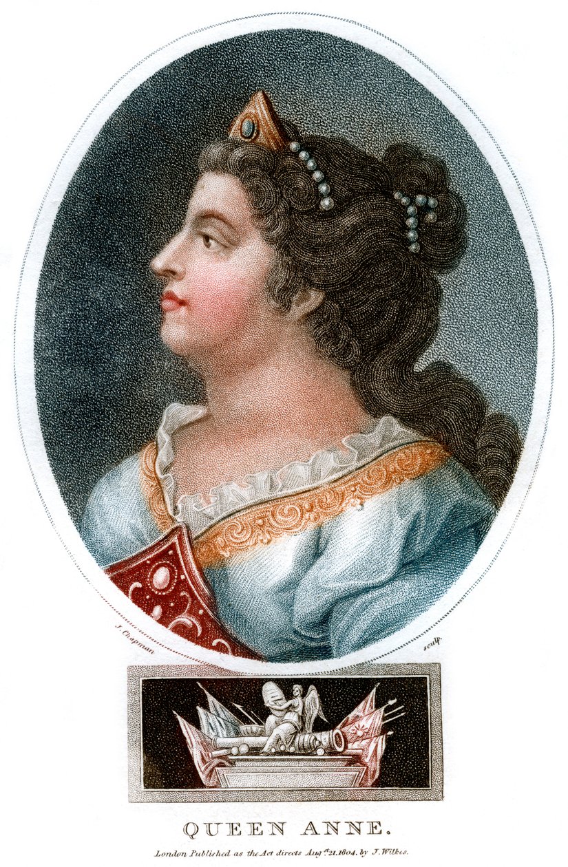 Anna királynő 1665-1714, 1804. alkotó: J. Chapman